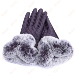 purple split finger gloves glove
